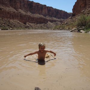 44.raft.day.1.lunch.mitch.swim