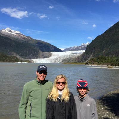Mendenhall.glacier.dad.kids